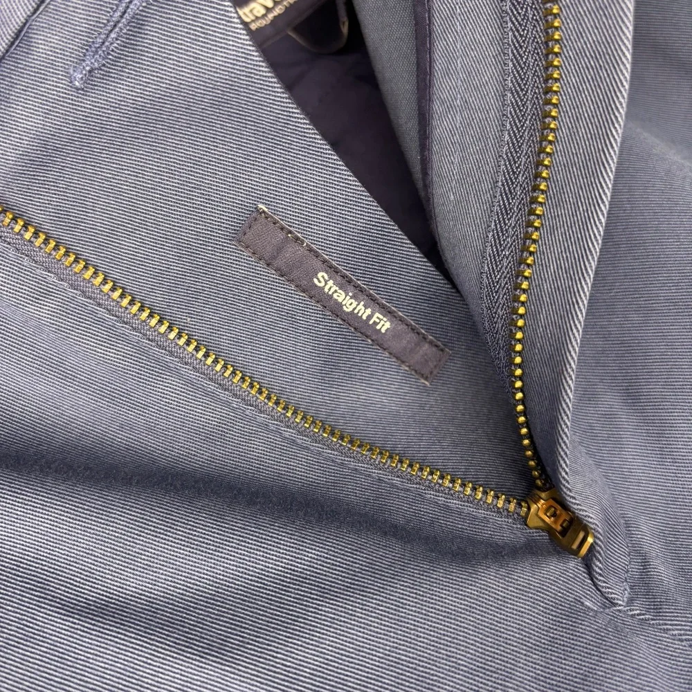Roundtree & York Mens Travel Smart Core Comfort Blue Work Style Pants Size 38x30